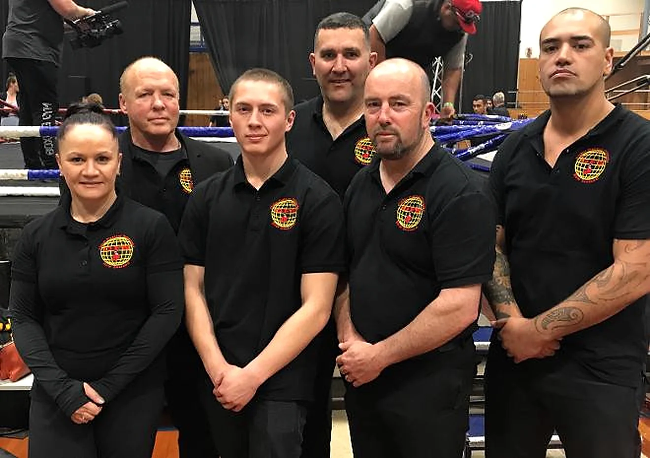 Martial arts officials and instructors pictured together